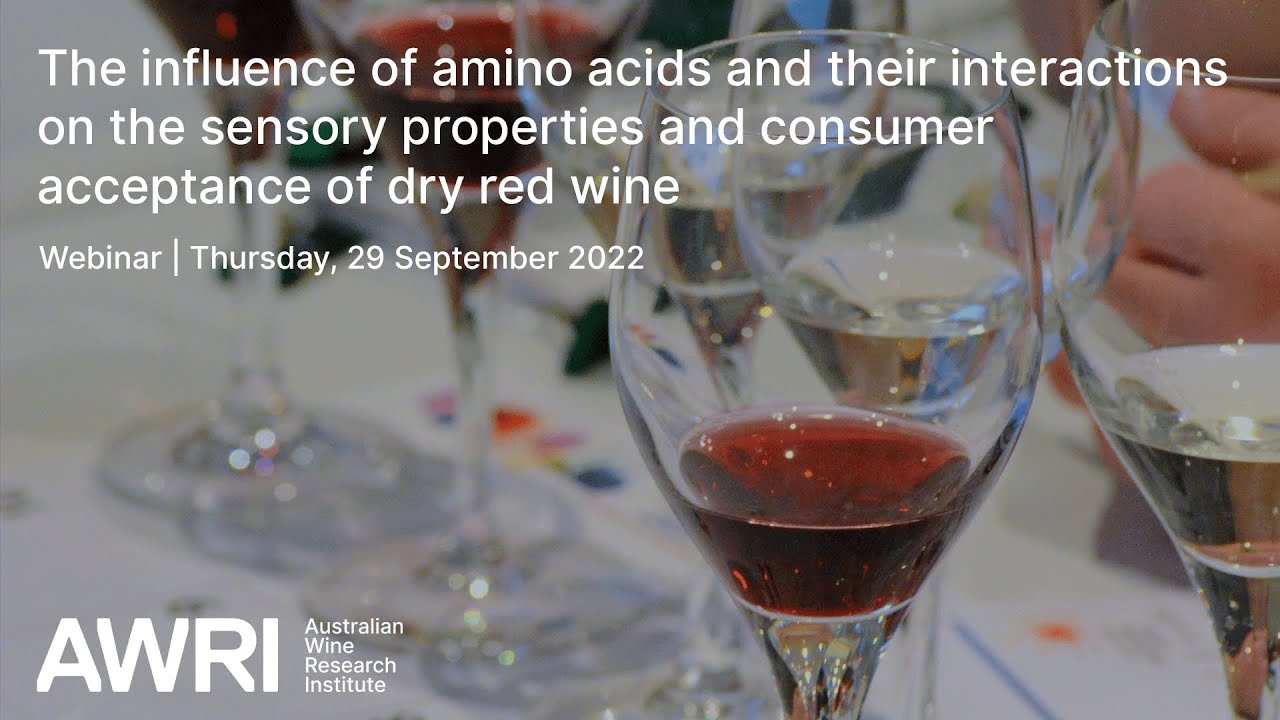 The influence of amino acids and their interactions on dry red wine