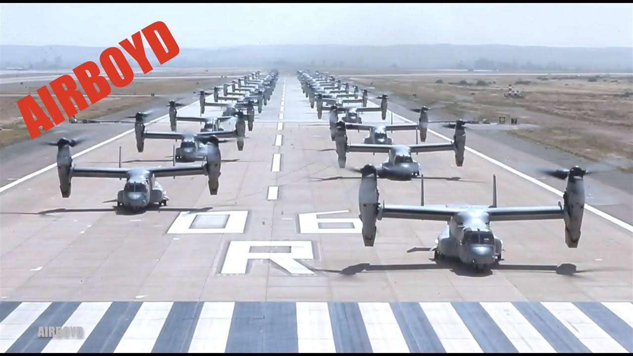 MV-22B Osprey & CH-53E Elephant Walk • MAG-16, Miramar