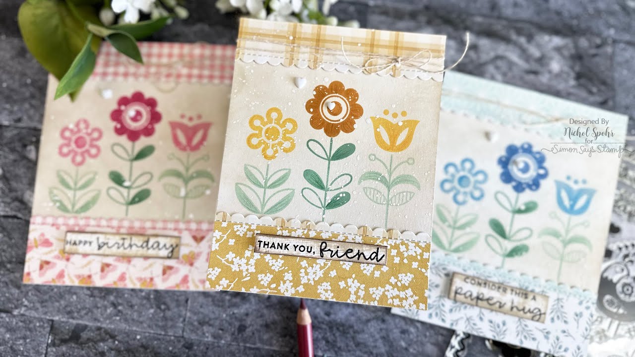 Modern Flowers with Vintage Flair: Showcasing components of exclusive kit!