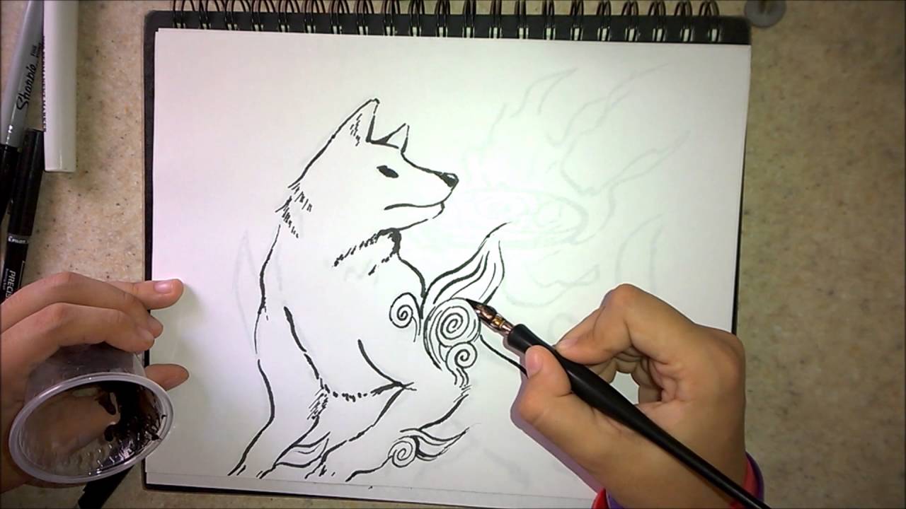 How to draw Amaterasu (general audiences)