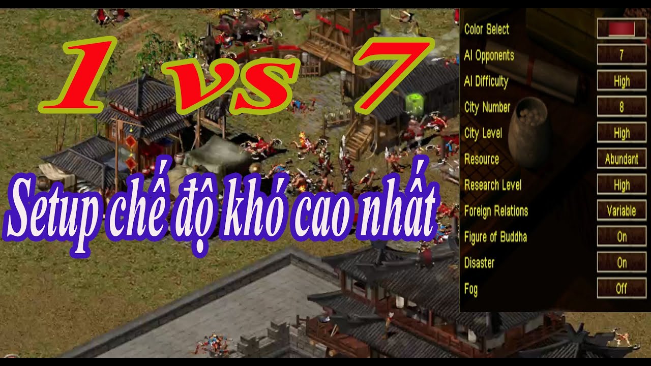 Giáo trình chiến thắng 1 vs 7 Setup mức độ cực khó | Dragon Throne - Battle of Red Cliffs