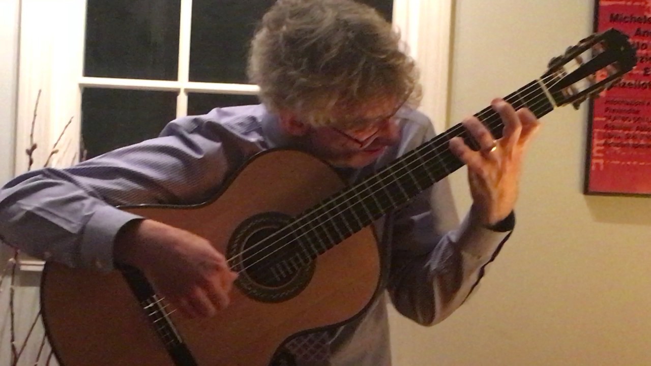 Eliot Fisk plays his translation of Bach's 1st Cello Suite [Apologies, I missed 1st couple of bars!]