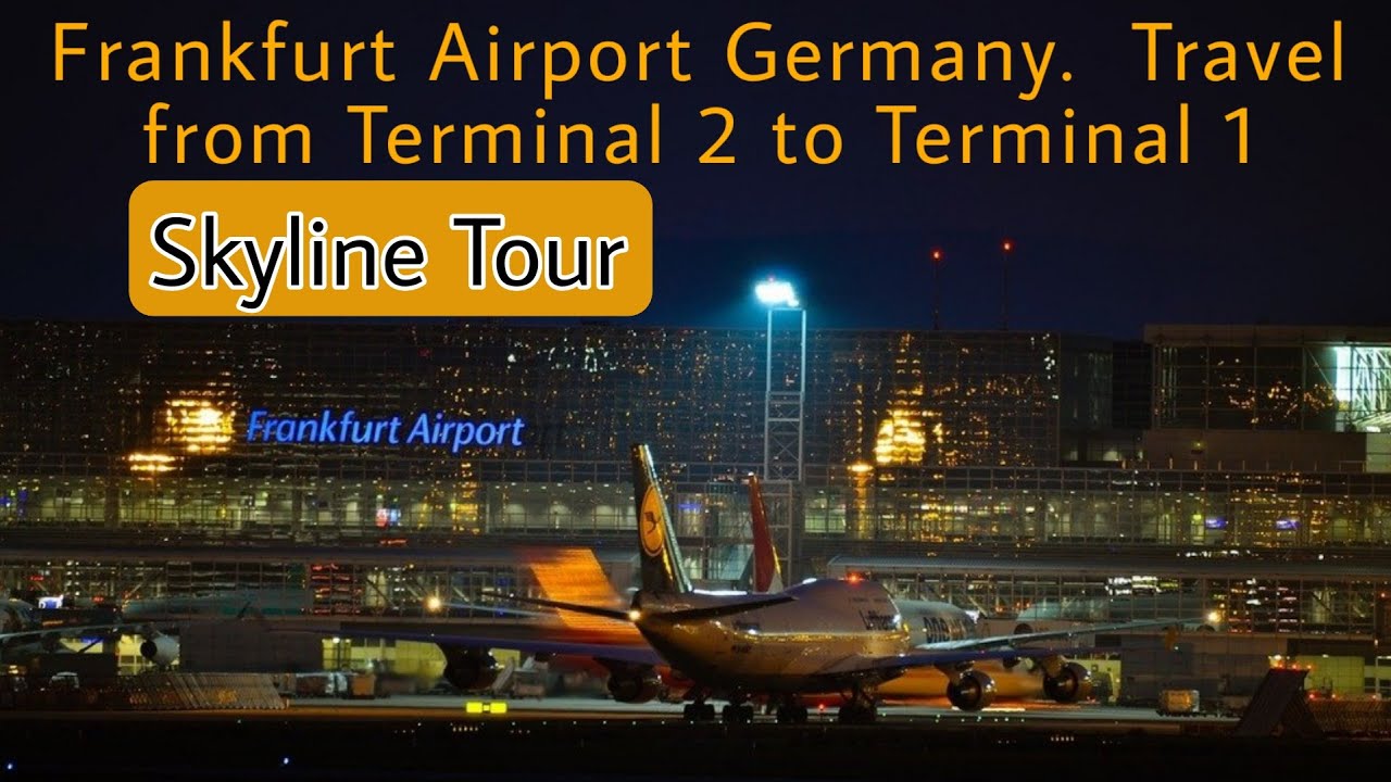 Frankfurt Airport Germany | Skyline train | Travel from Terminal 2 to Terminal 1