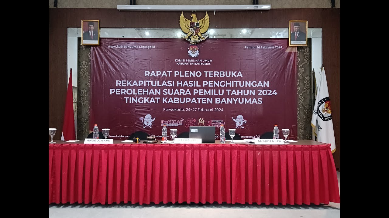 [LIVE] PEMBUKAAN RAPAT PLENO TERBUKA REKAPI HASIL TUNGSURA PEMILU TAHUN 2024 TINGKAT KAB. BANYUMAS