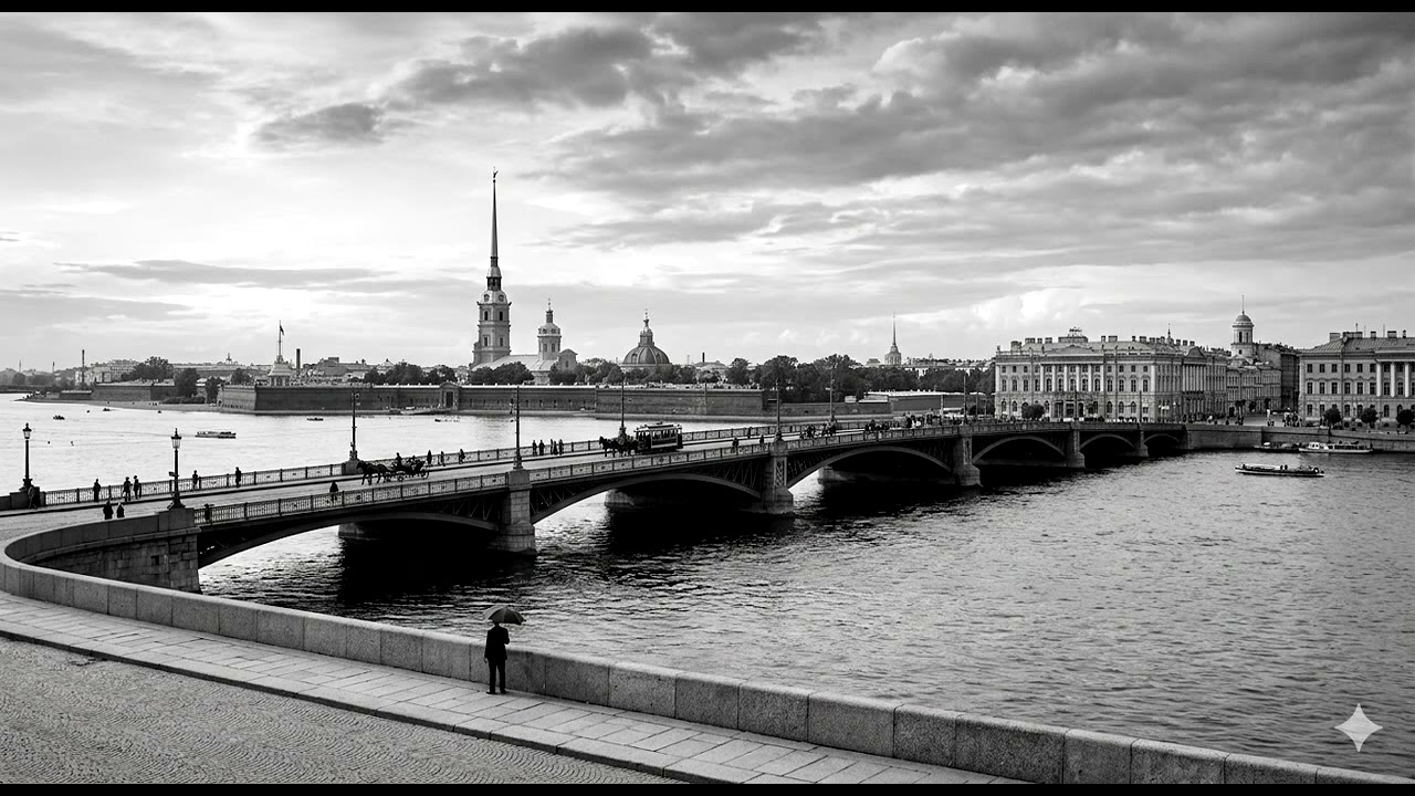 Черно белый Петербург
