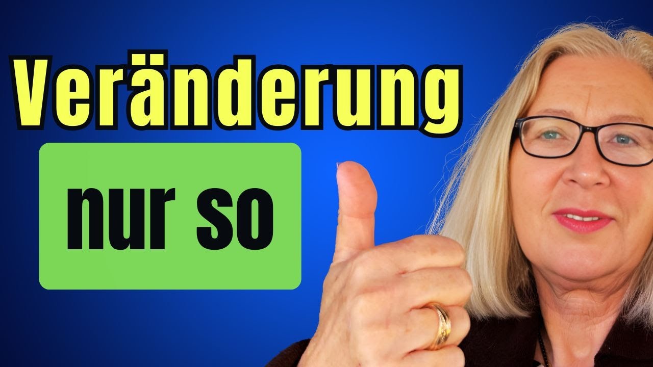 Mache das, damit echte Veränderungen und Heilung möglich sind.