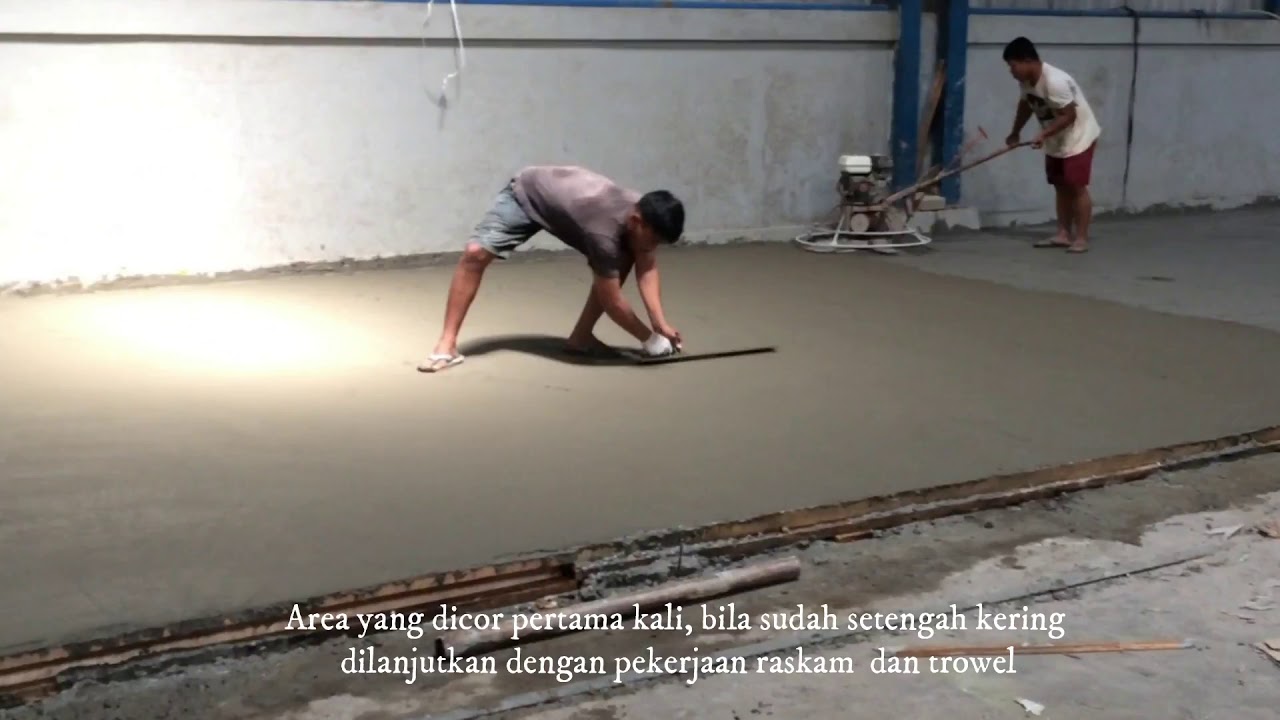 Metode Pengecoran Lantai Teknik Papan Catur (Floor Casting Method)