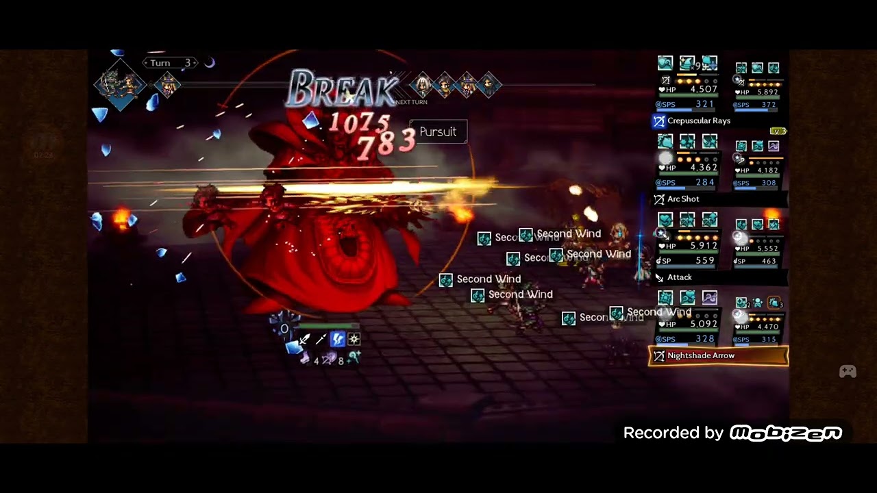 Octopath Traveler COTC Global / Adversary Log / VS Zoma lv?? EX 3 (N° 86)