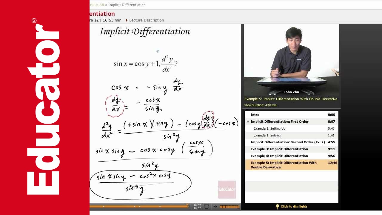 AP Calculus AB: Implicit Differentiation