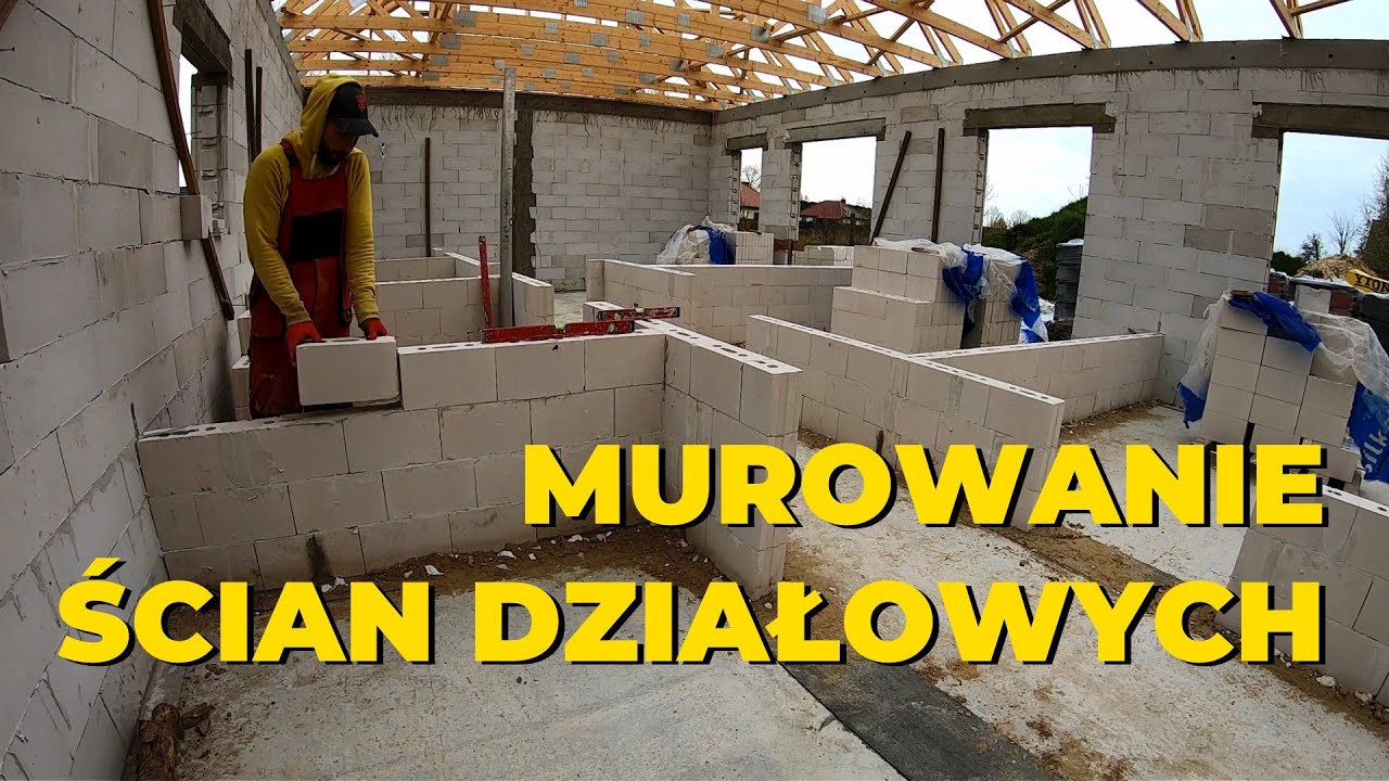 45. Murowanie ścian działowych. Silka Xella. Budowa domu systemem gospodarczym samemu krok po kroku