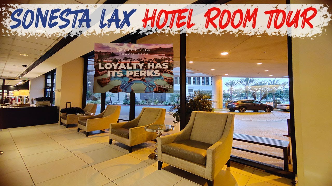 Where to stay in LA? | Sonesta Los Angeles Airport LAX 'DeluxeTwoDoubles' Room Tour | Hotel Near LAX