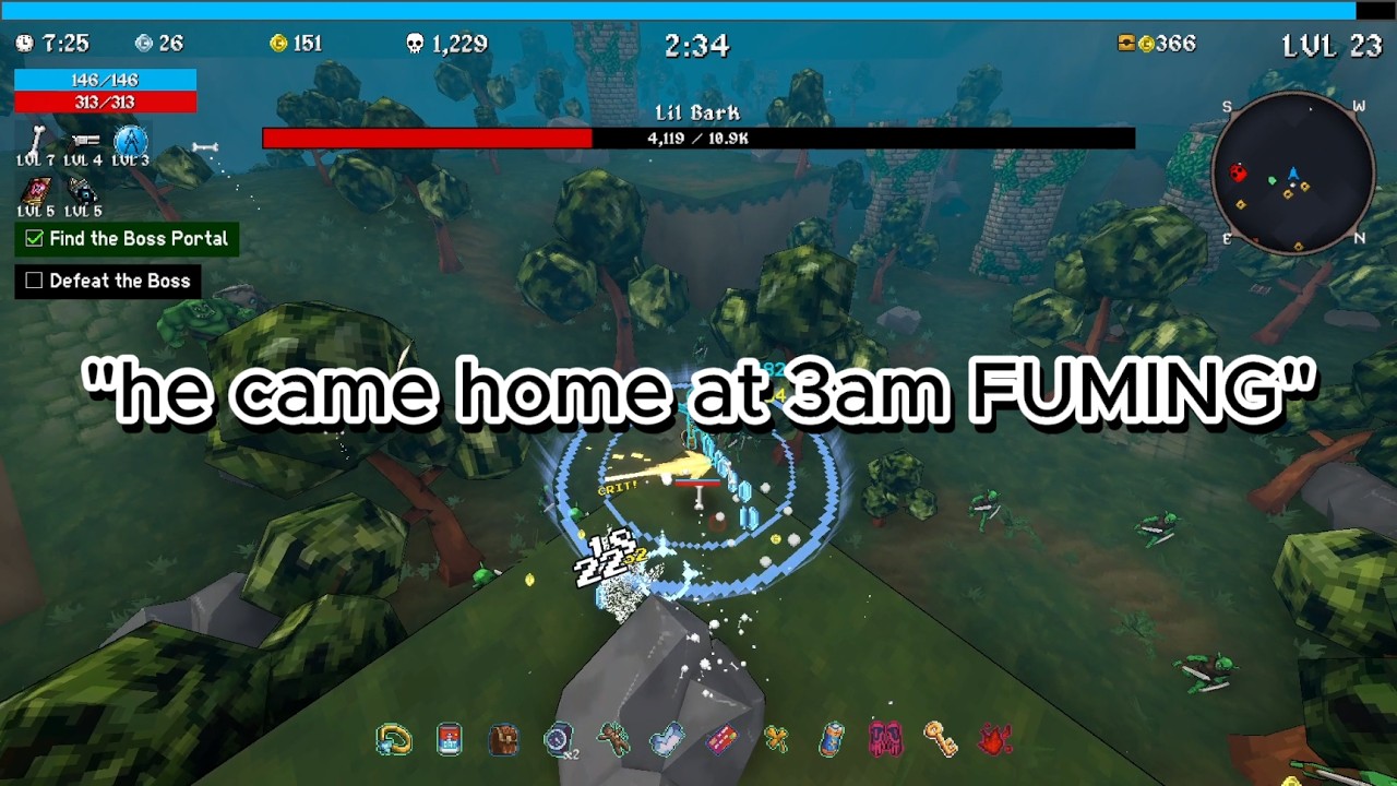 reading CRAZY reddit stories and playing Megabonk for your background noise