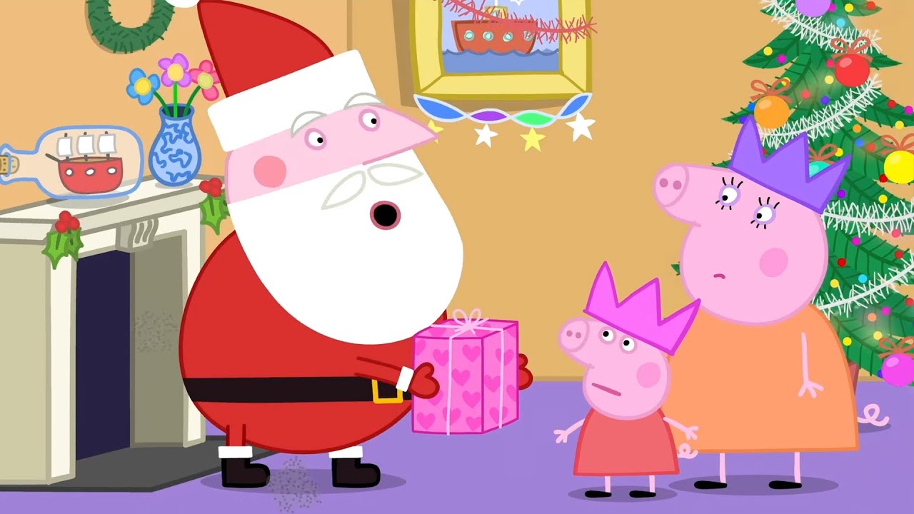 Peppa Pig Nederlands | Bezoek van de Kerstman | Tekenfilms voor kinderen