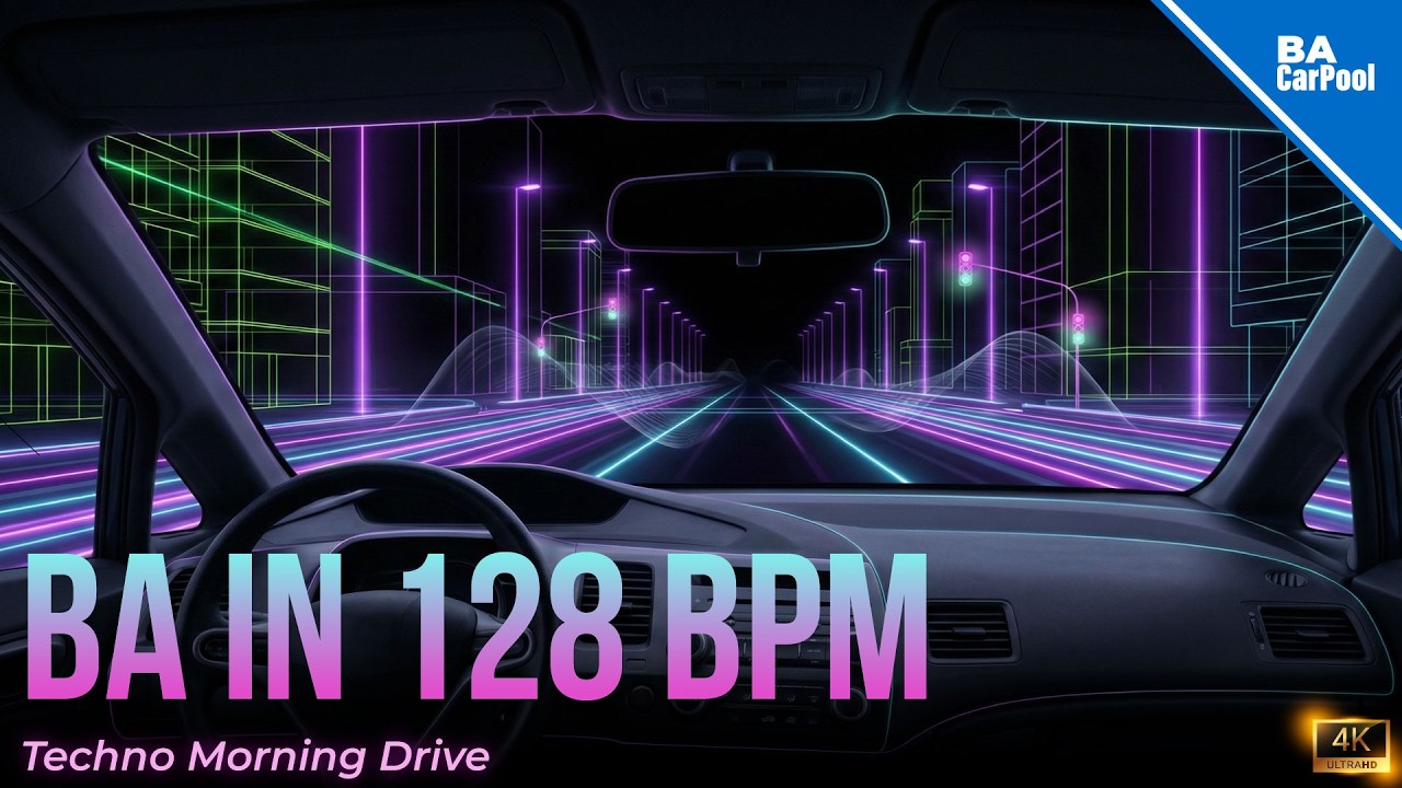 Buenos Aires a 128 BPM | Morning Techno Drive 4K