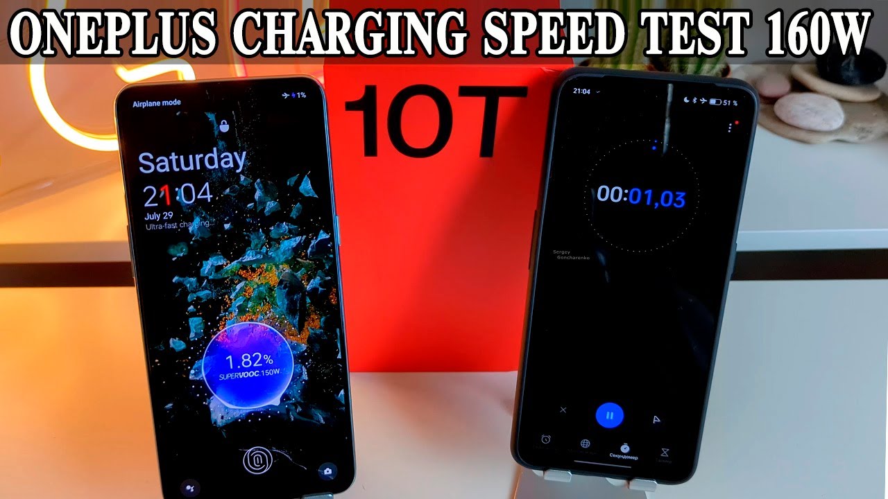 OnePlus 10T Charging speed test 160W. Скорость зарядки OnePlus 10T