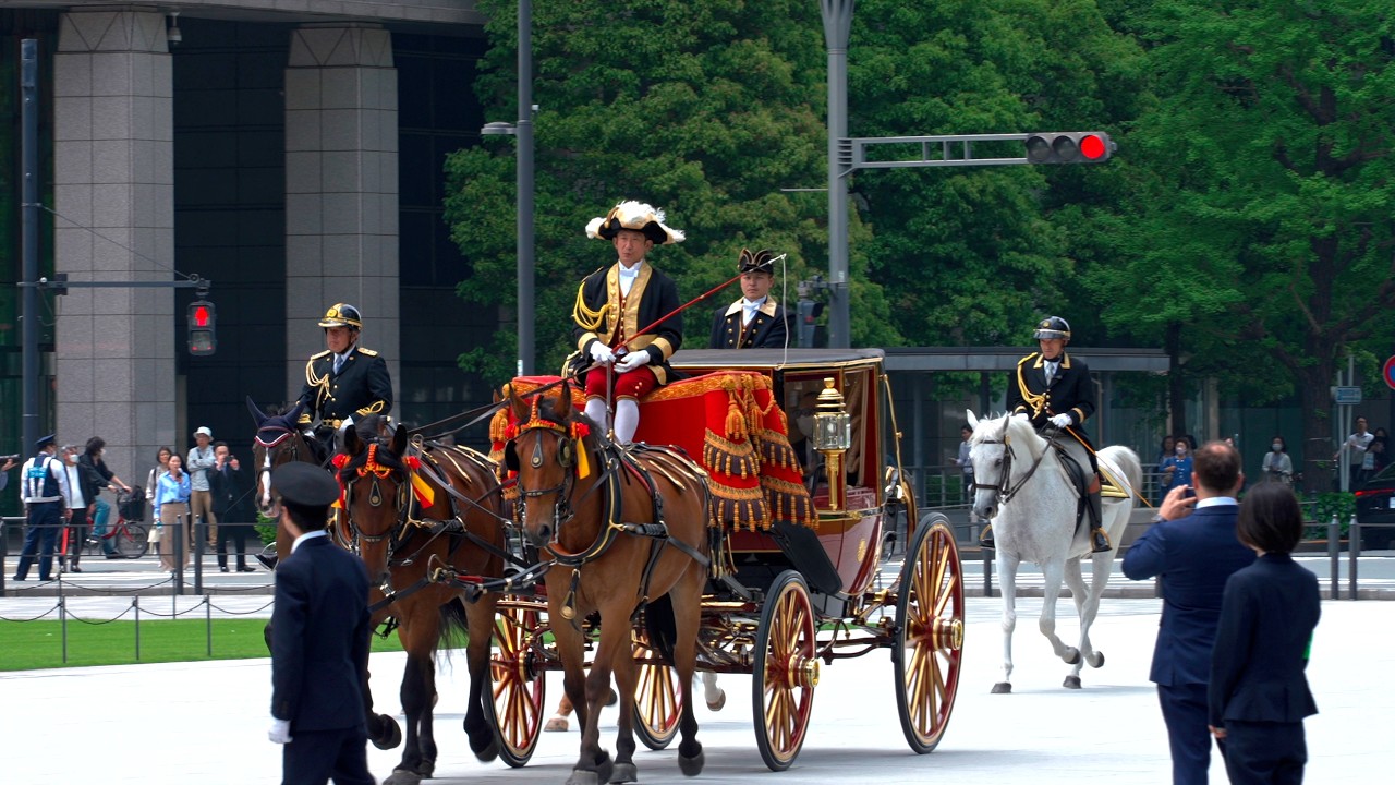 TOKYO: Carriage Procession for Presentation of Credentials - Lesotho & Spain | Japan