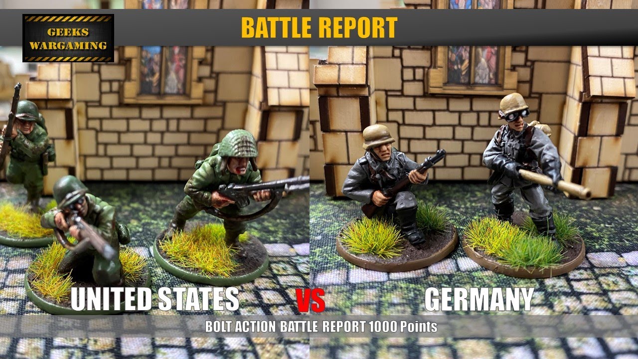 Bolt Action : Battle Report US Airborne vs German Grenadiers 1000 Points