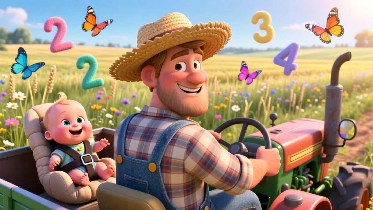 Увлекательная поездка на тракторе 🚜🌾 | Обучение работе с сельскохозяйственной техникой для детей ...
