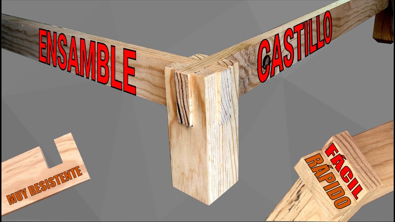ENSAMBLE TIPO CASTILLO | MUY FÁCIL | CASTLE JOINT | BED BASE