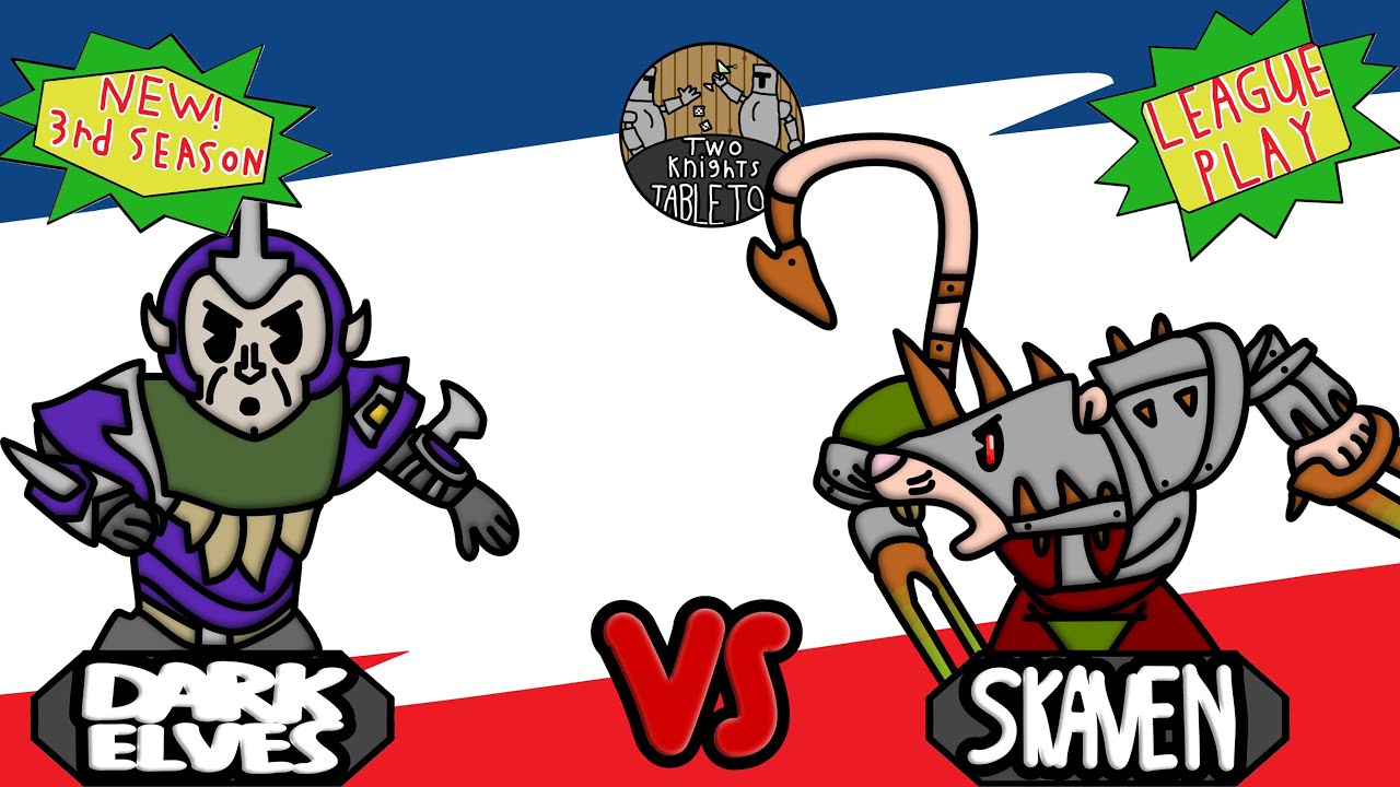 Reinforcing the Crazy (Dark Elf VS Skaven) blood bowl season 3 Sevens