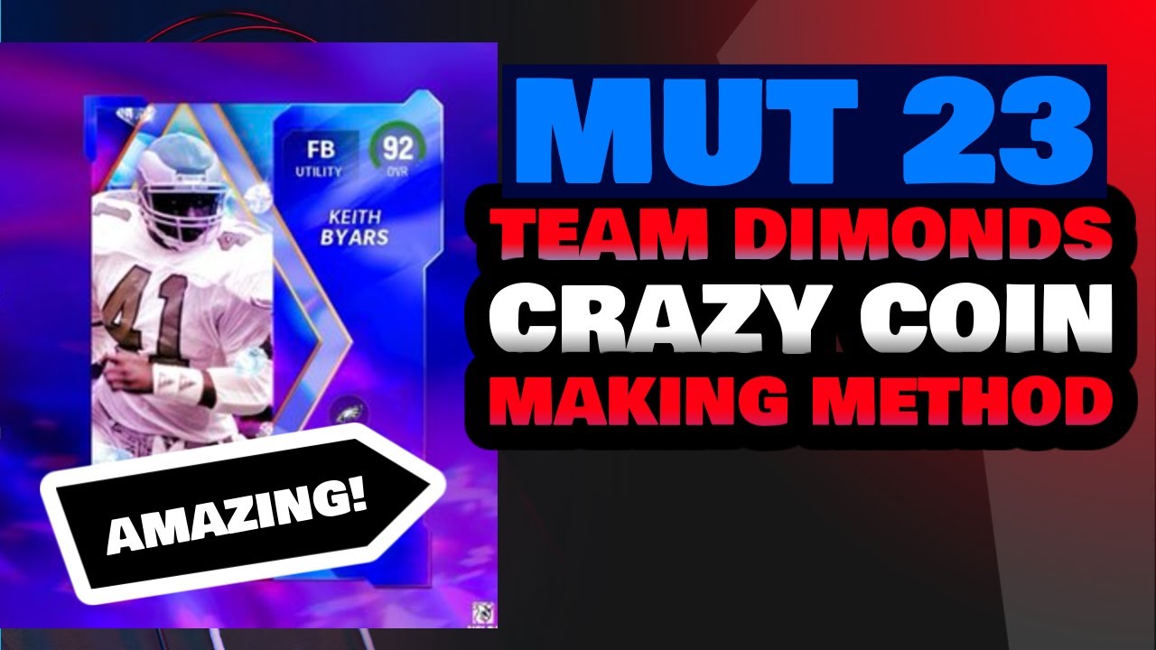 MUT 23 CRAZY COIN MAKING METHOD 100K IN 5 MIN TEAM DIAMOND RELEASE DAY.