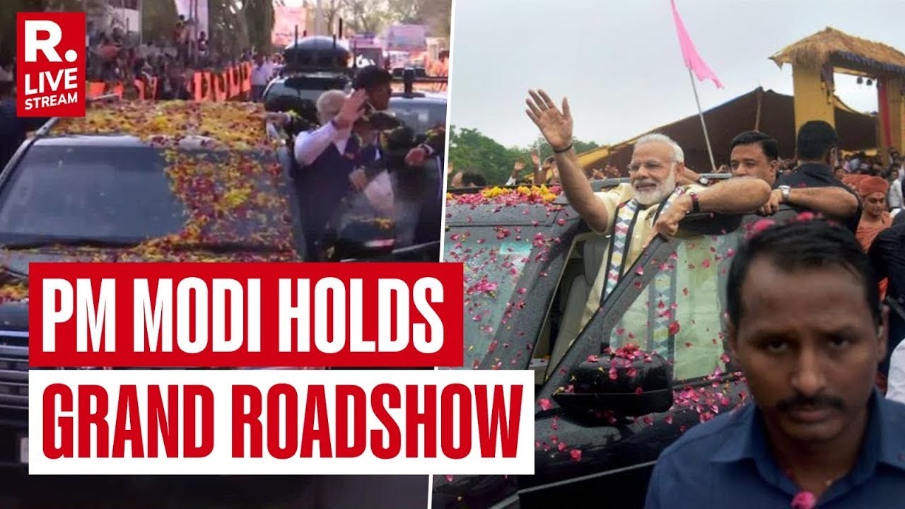 LIVE: PM Modi Holds Grand Roadshow in Gir Somnath, Gujarat | Massive Crowd Welcomes PM