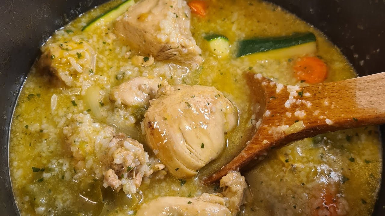 SOPA DE ARROZ AGUADO Y POLLO | COMO EN CASA DE LA ABUELA.