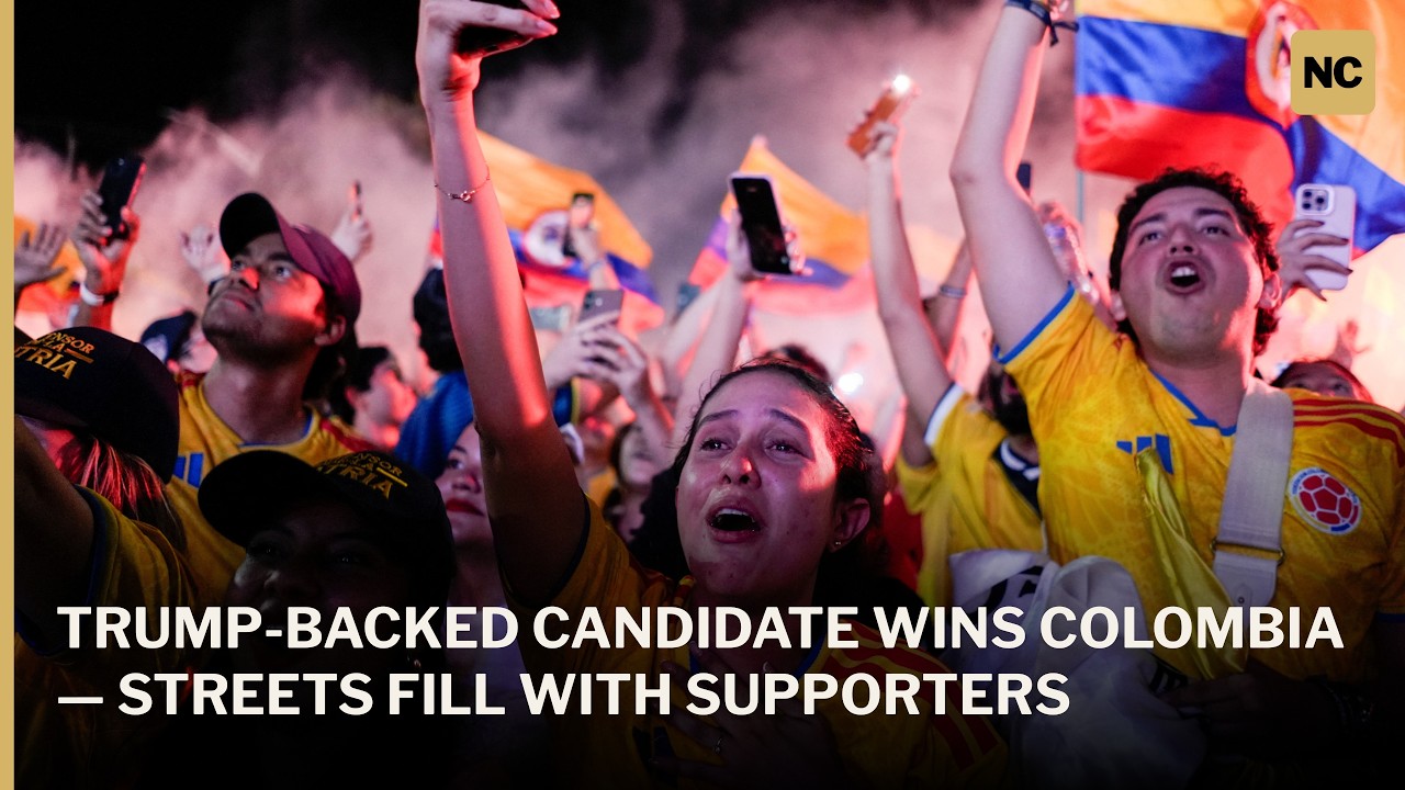 De la Espriella Supporters Celebrate Preliminary Election Results in Bogota | AC1W
