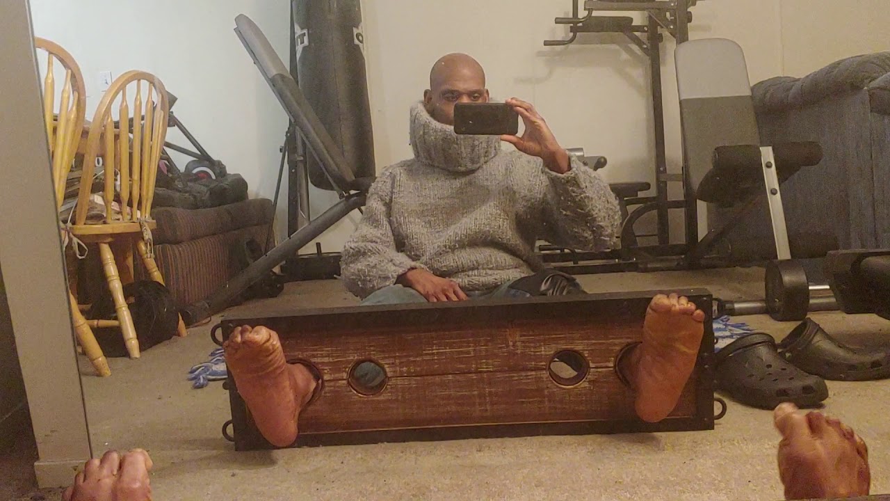 Black Sweater Guy Feet in Stockade