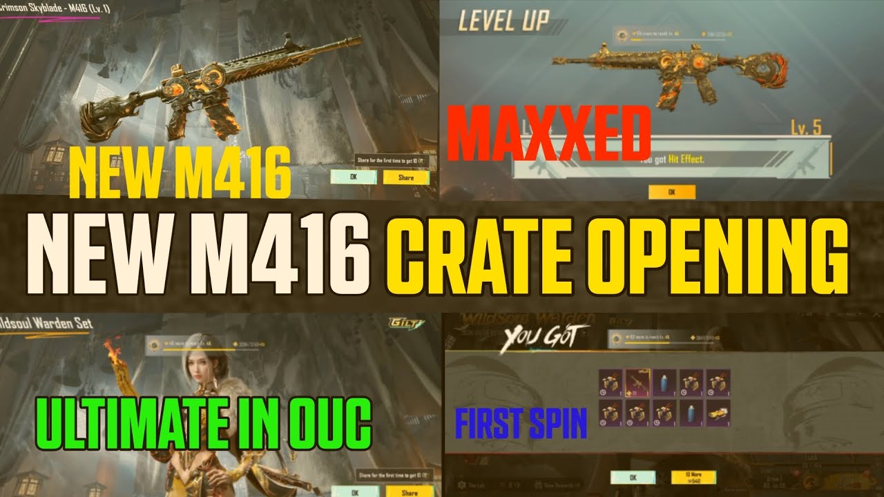 NEW SKYBLADE M416 CRATE OPENING 🔥 | NEW ULTIMATE CRATE OPENING 🥵🔥 | PUBGMOBILE