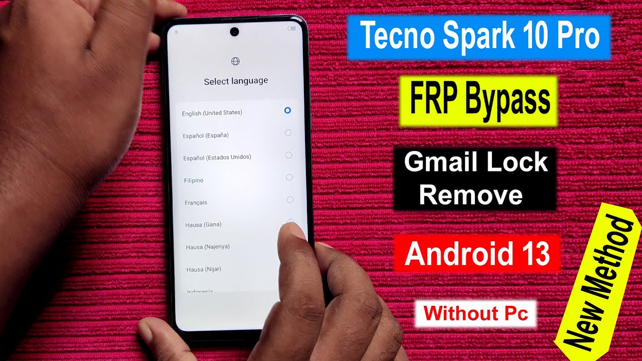 Tecno Spark 10 Pro FRP Bypass Android 13|Tecno KI7 FRP Unlock| Gmail/Google Lock Remove Tecno 10 Pro