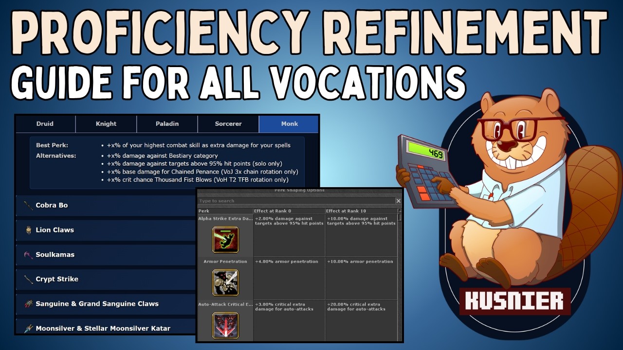 Proficiency Refinement Guide & Best Perks For All Vocations