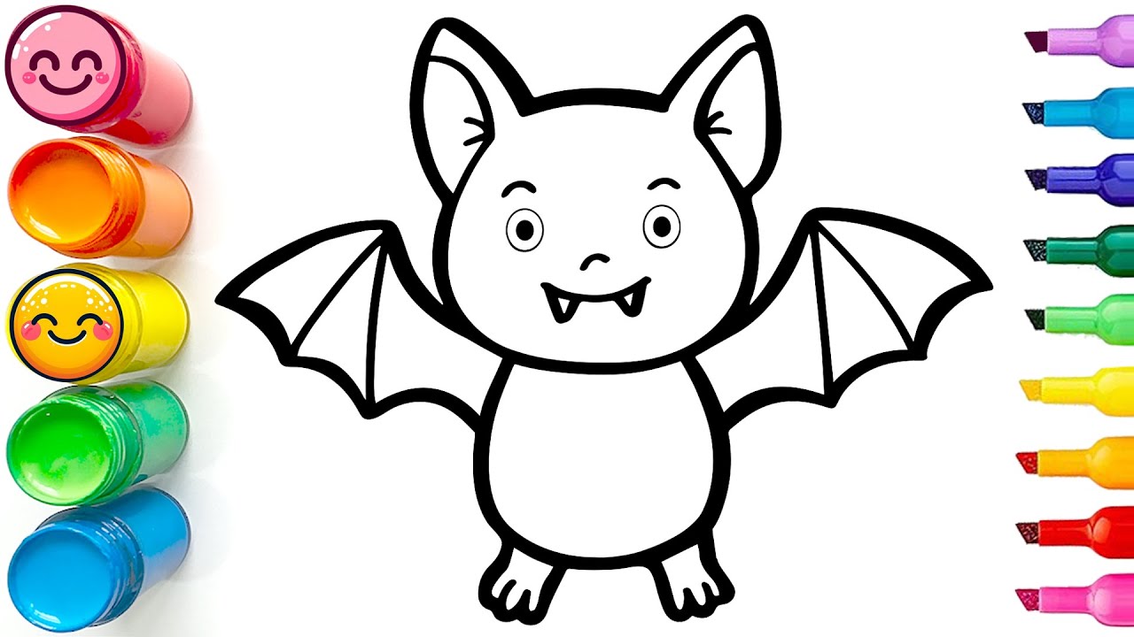 How to Draw a Cute Bat | Easy Step by Step Tutorial