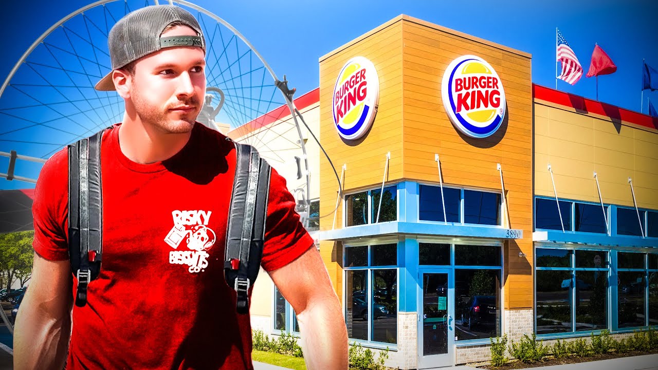 Flying To Burger King On My Paramotor - Nearly WRECKED On Take Off!