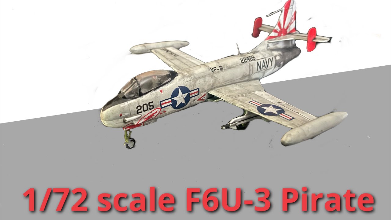 F6U -3 pirate 1/72 scale build video