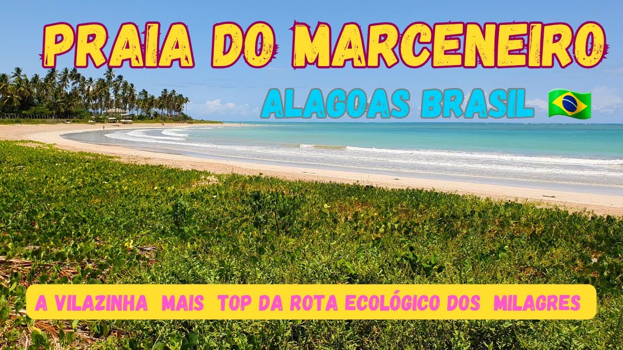 Praia do  Marceneiro Alagoas um pouco  da praia e a  vilazinha 🏖🏖 2024