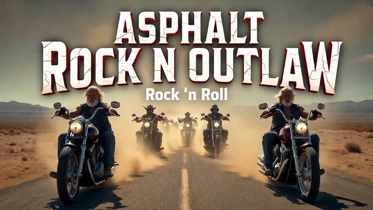 Asphalt Rock n Outlaw 🇺🇸🔥 Rock n Roll Music for Long Highway Drives