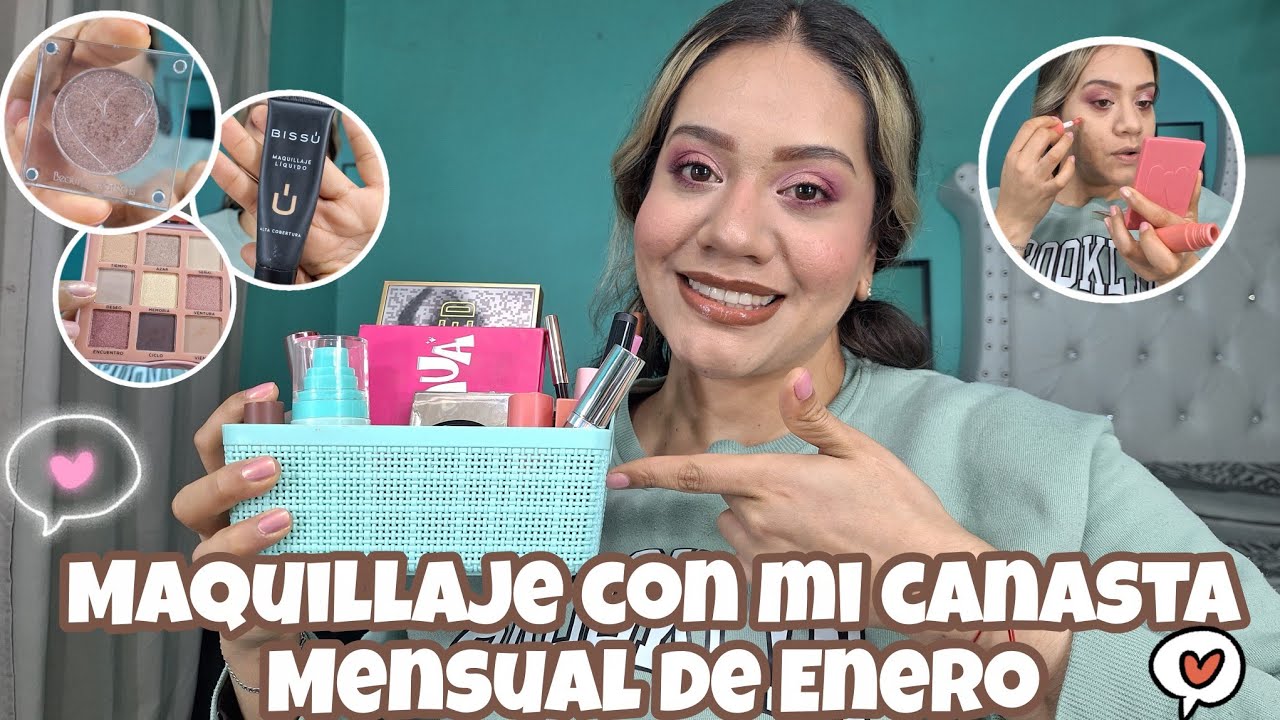 Maquillaje Con Mi Canasta Mensual Del Mes de Enero 2026 🫶🏼🥰|Pink Up, Yuya, Patrick Ta ✨️ etc... 