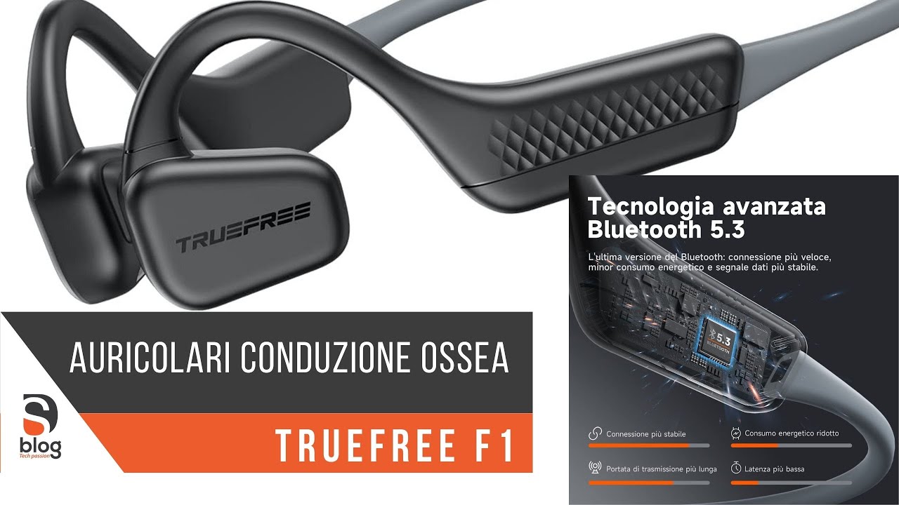 Auricolari conduzione ossea TrueFree F1