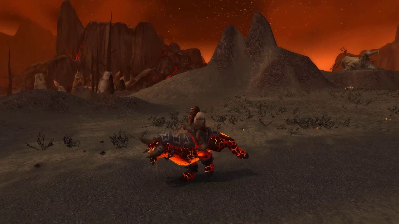 NEW Dark Iron Dwarf Corehound racial mount ANIMATIONS in-game preview | Battle for Azeroth