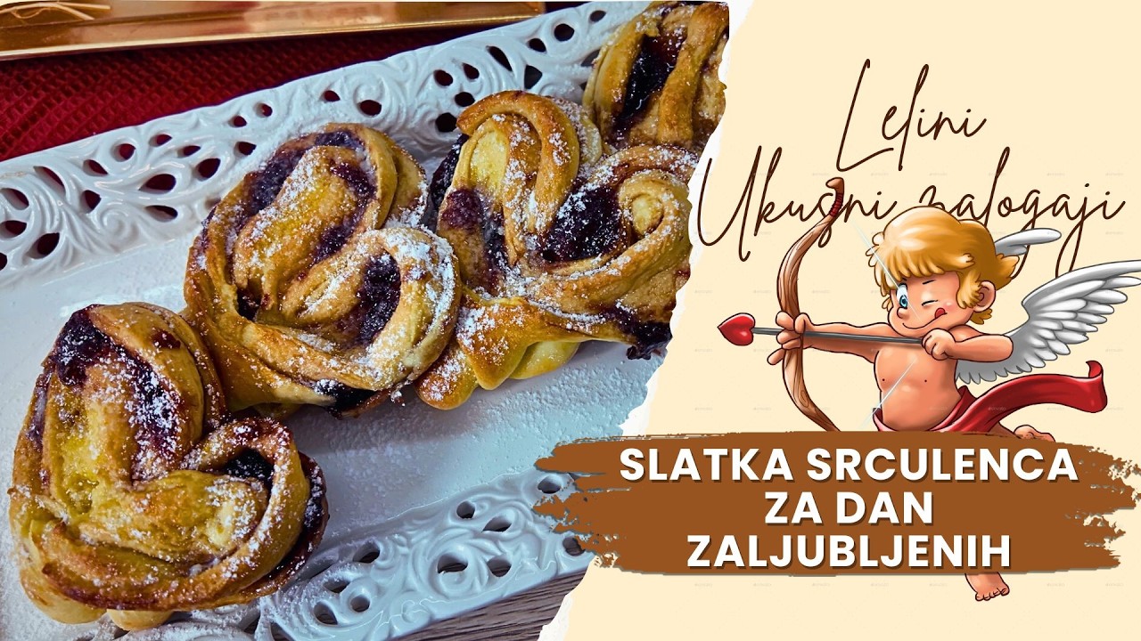 Slatka Srculenca ❤️ Mekana kao duša – Savršen recept za Dan zaljubljenih | Lelini ukusni zalogaji