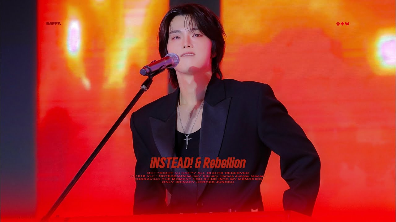 [4K] 251018 VLF 'iNSTEAD! & Rebellion' (Xdinary Heroes Jungsu FanCam)
