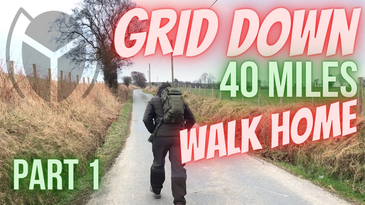 40 MILE WALK HOME |  24HR GET HOME BAG | OVERNIGHT ROUGH CAMP