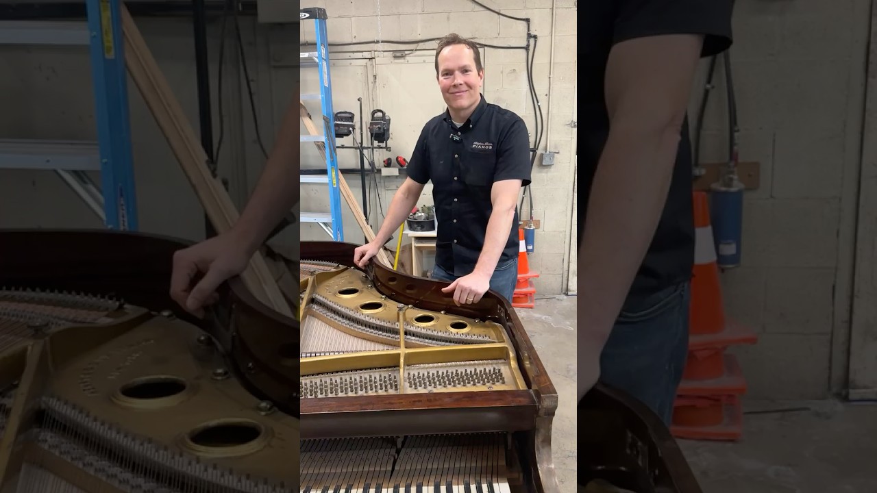 BEFORE & AFTER: 1907 Henry & Lindeman Heirloom Grand Piano Refinishing
