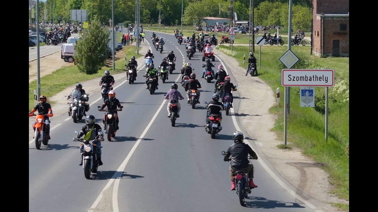 Szezonnyitó motoros felvonulás Szombathelyen - 2024. (4K)