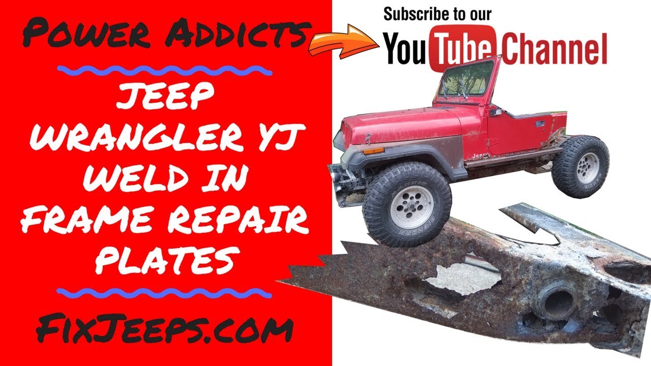 Jeep Wrangler YJ - Weld in Rust repair plates #jeepframe