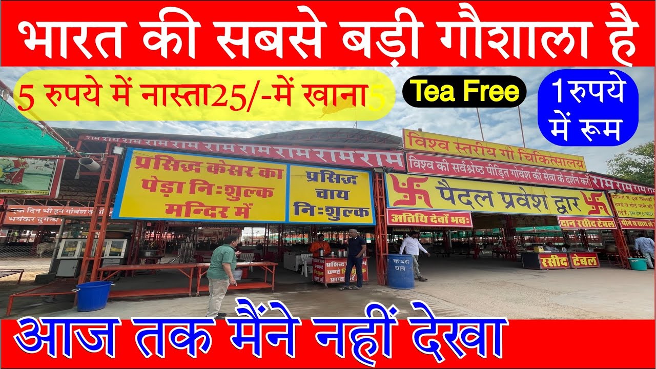 देश की सबसे बड़ी नागौर गौशाला || goshala nagaur goshala || Travel bhaiya vlog 106