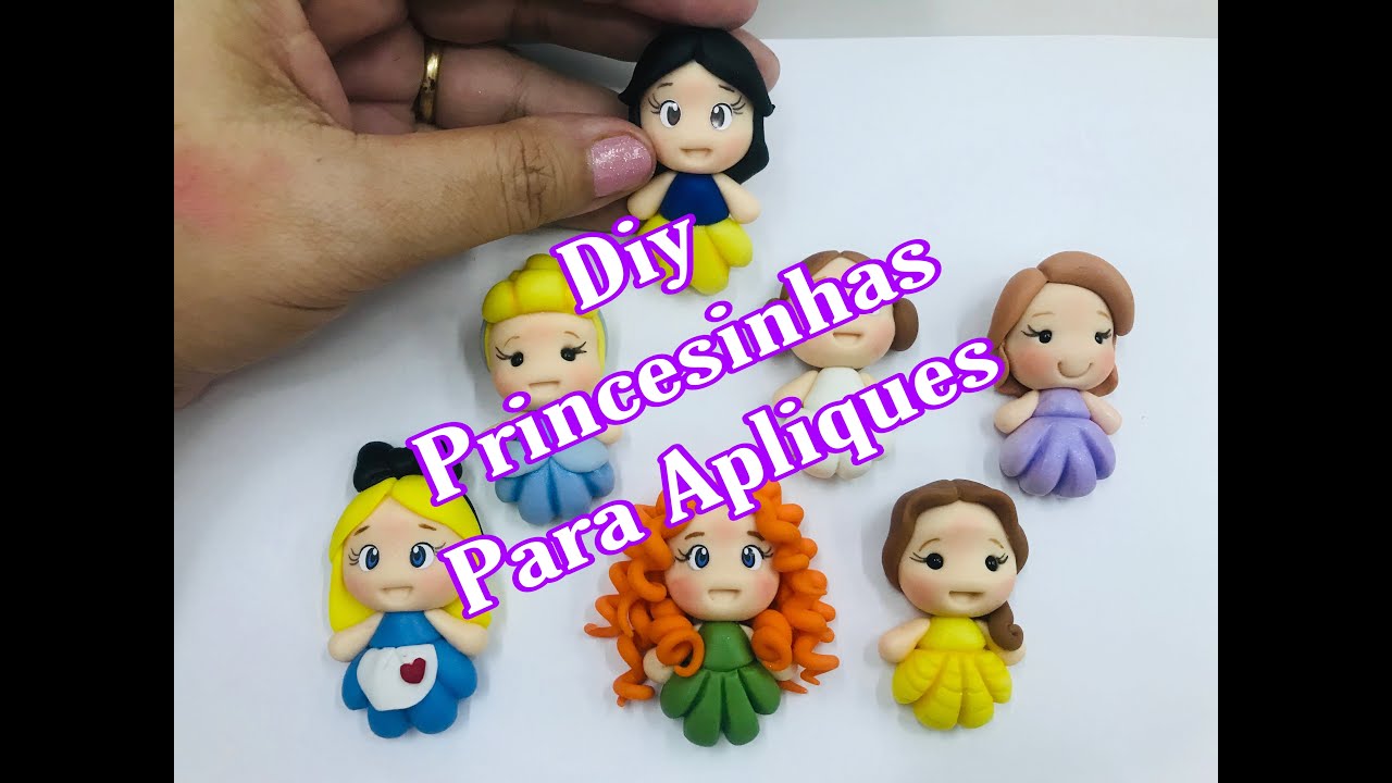DIY Biscuit Princesinhas para Apliques