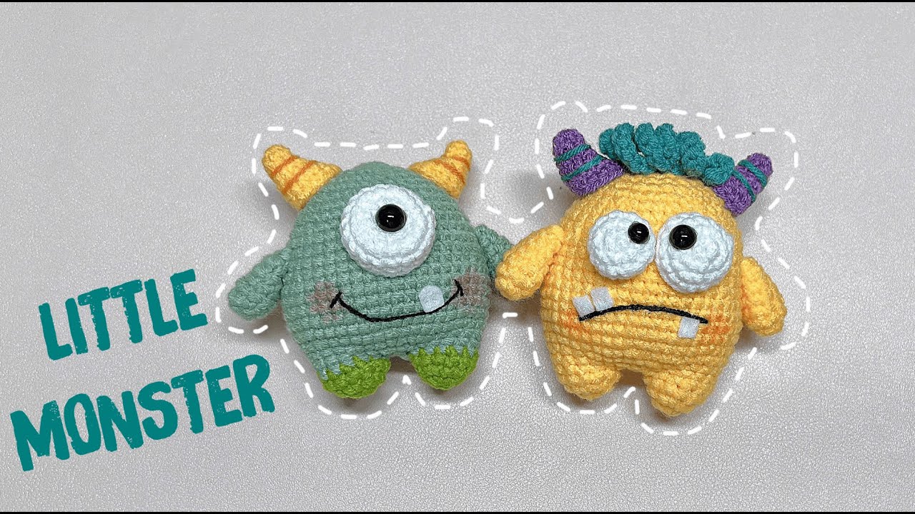 MÓC LEN TIỂU YÊU QUÁI - The Little Monster Crochet Tutorial - Nhe Huynh Handmade