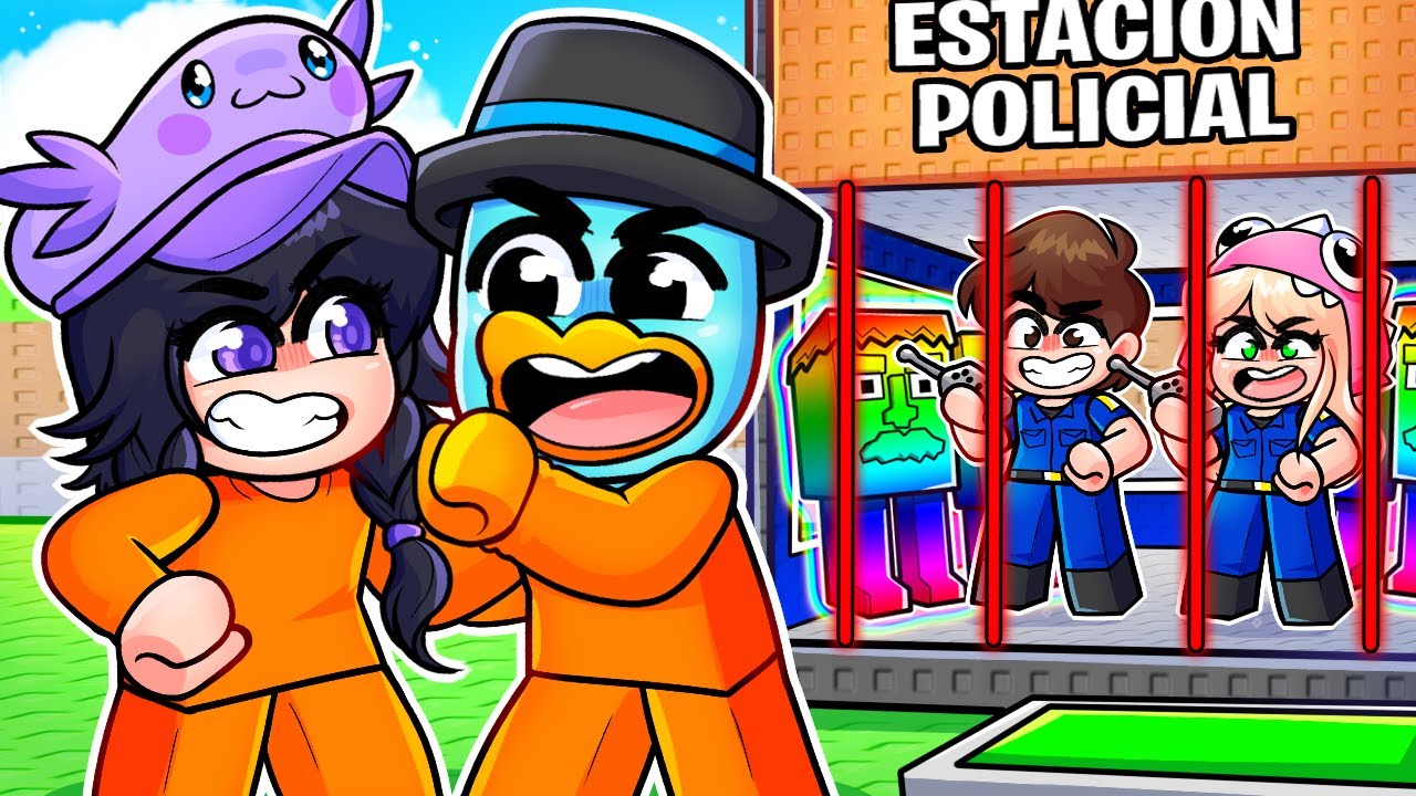 Desafío de PRISIONEROS vs POLICIAS en Steal a Brainrot! (Roblox)